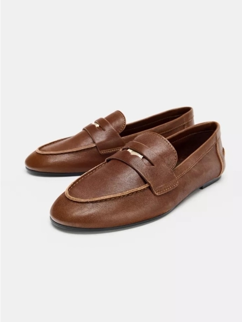 LEATHER PENNY LOAFERS